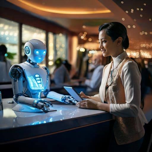 AI-powered travel and hospitality platforms offering seamless customer experiences with automated bookings and personalized services.