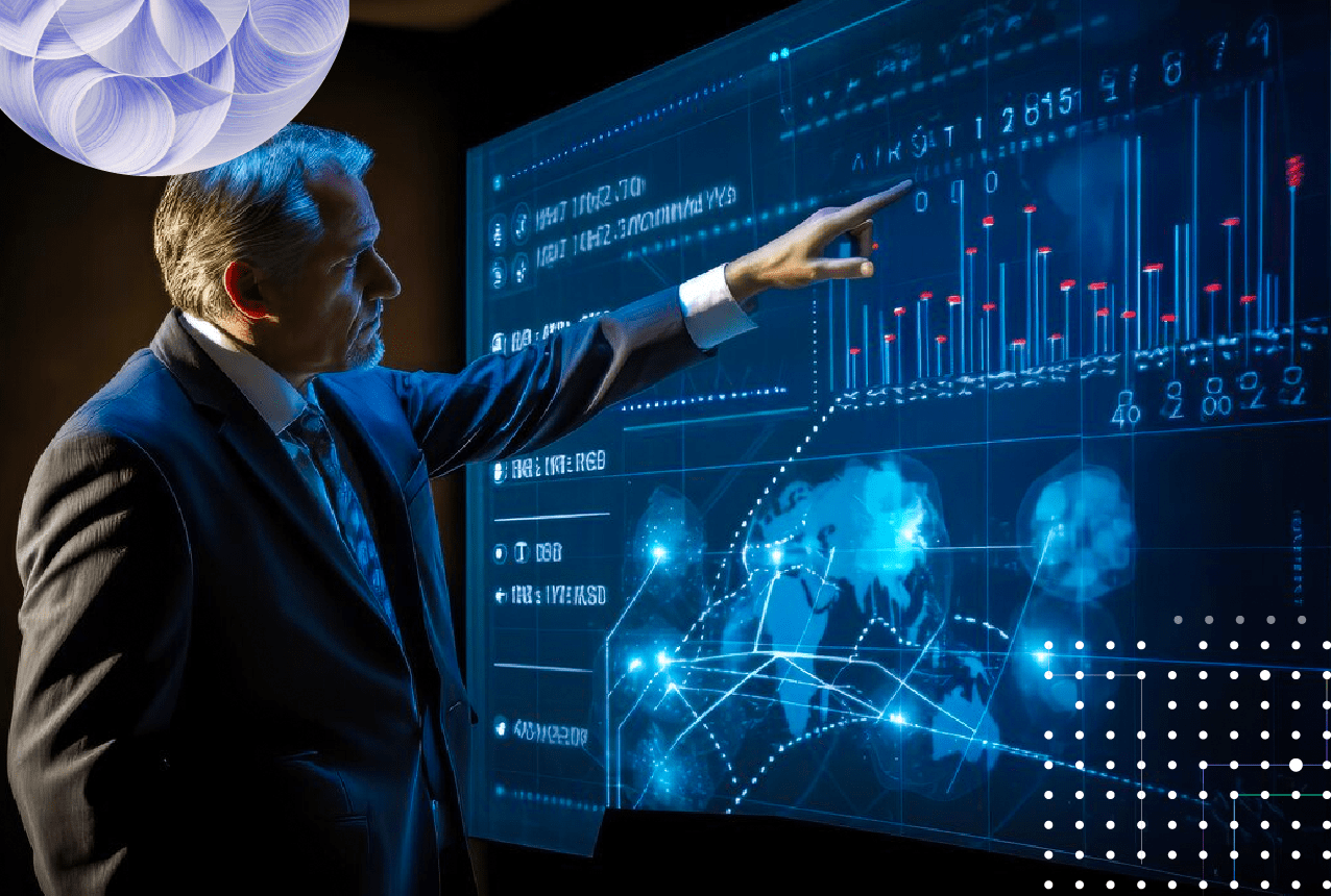 Depiction of cloud accounting systems enhancing financial visibility, aiding in risk management and fraud detection